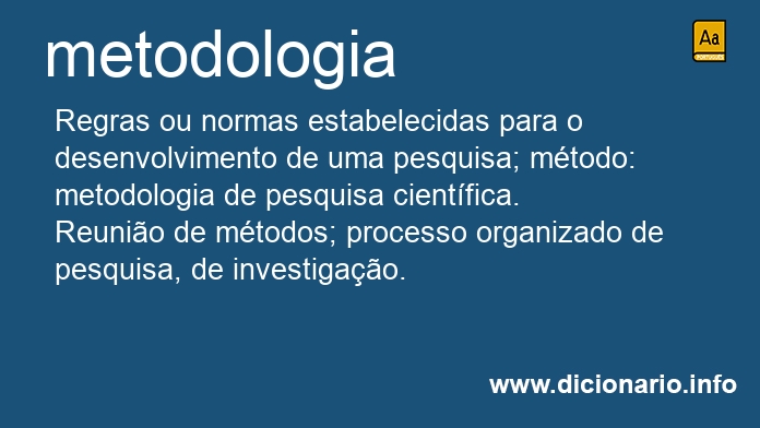 Significado de metodologia