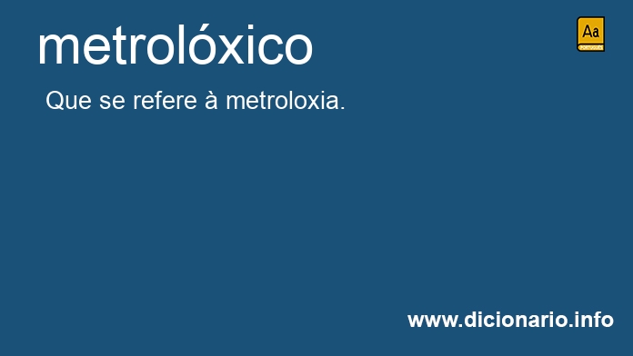 Significado de metrolxico