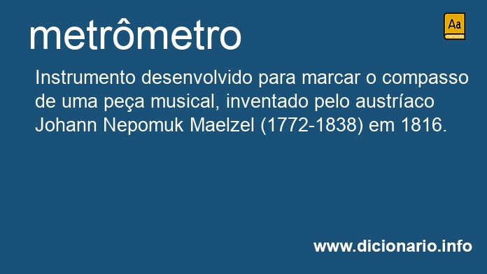 Significado de metrmetro