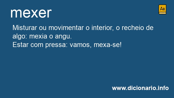 Significado de mexer