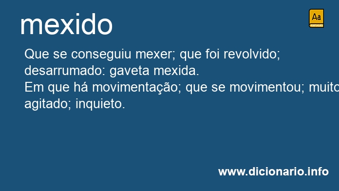 Significado de mexidos