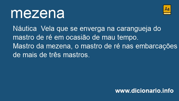 Significado de mezena