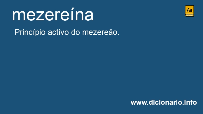 Significado de mezerena