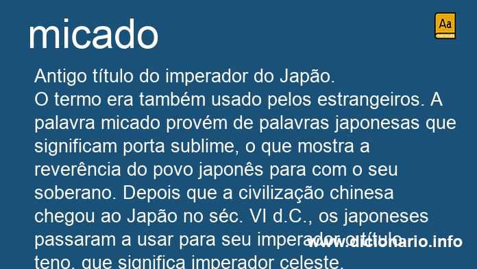 Significado de micada