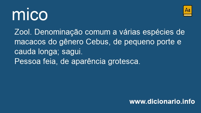 Significado de micos