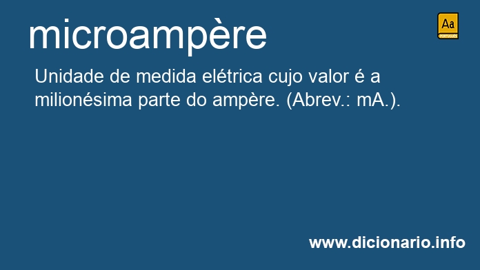 Significado de microampre