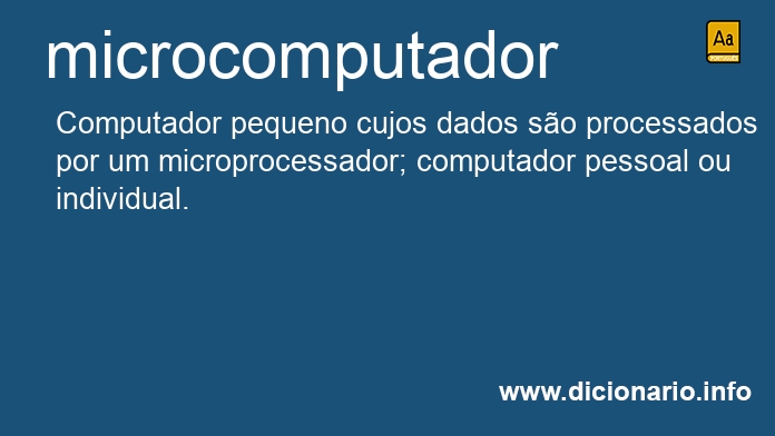 Significado de microcomputadores