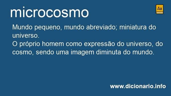 Significado de microcosmo