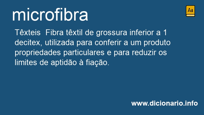 Significado de microfibra