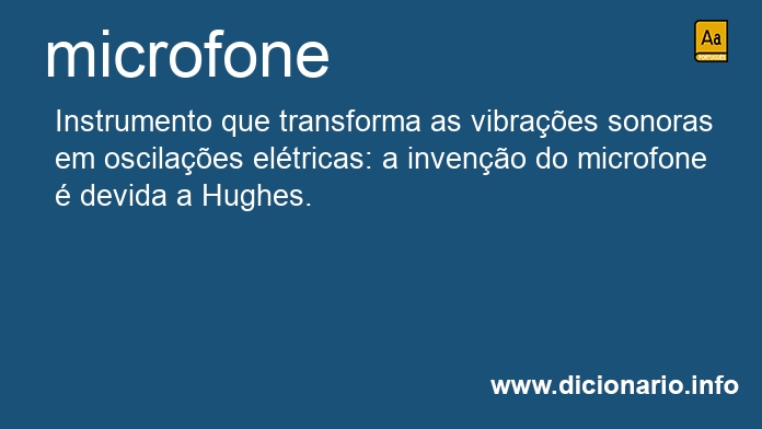 Significado de microfone