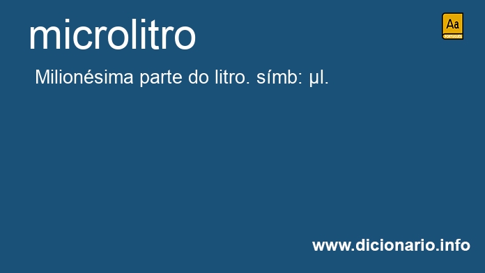 Significado de microlitro