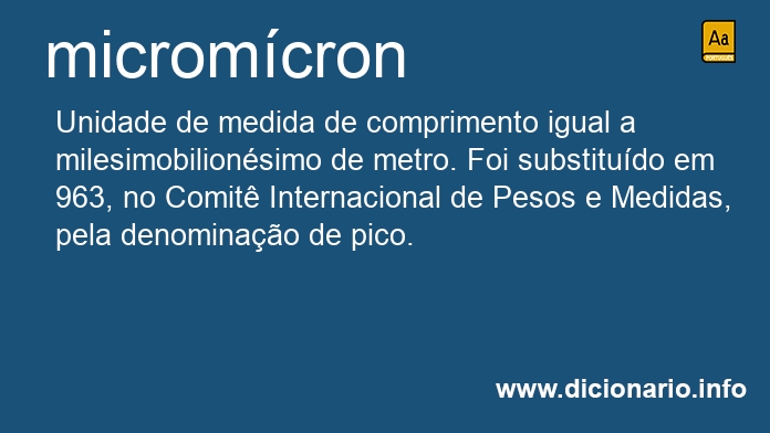 Significado de micromcron