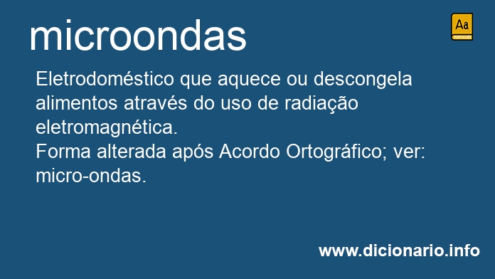 Significado de microondas