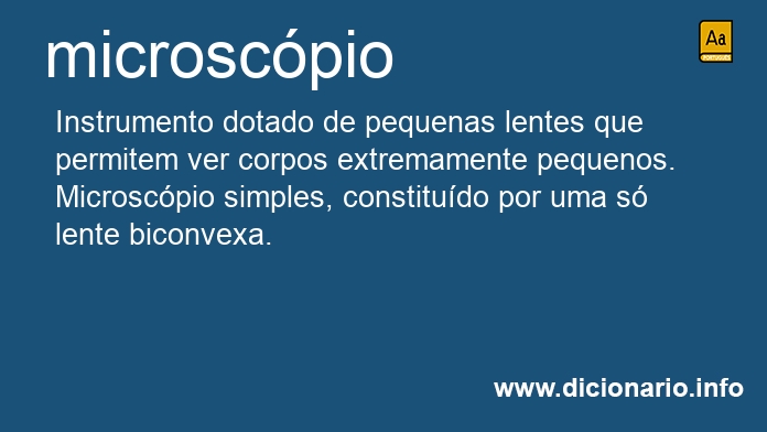 Significado de microscpio