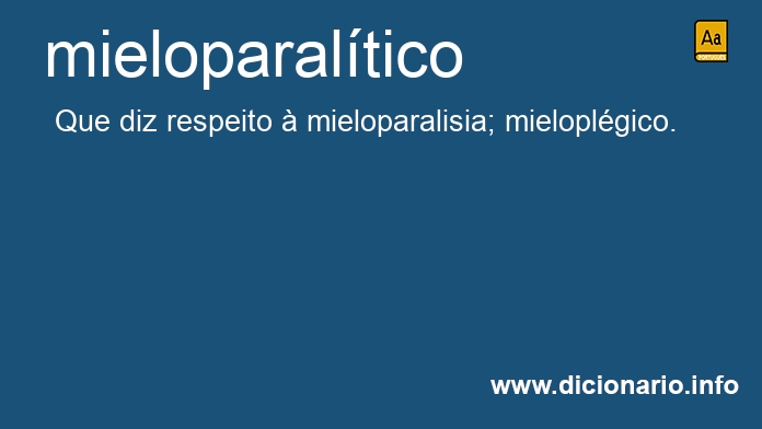 Significado de mieloparaltico