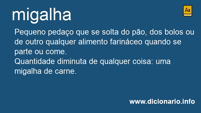 Significado de migalha