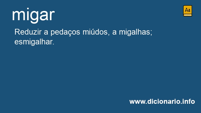 Significado de migaram
