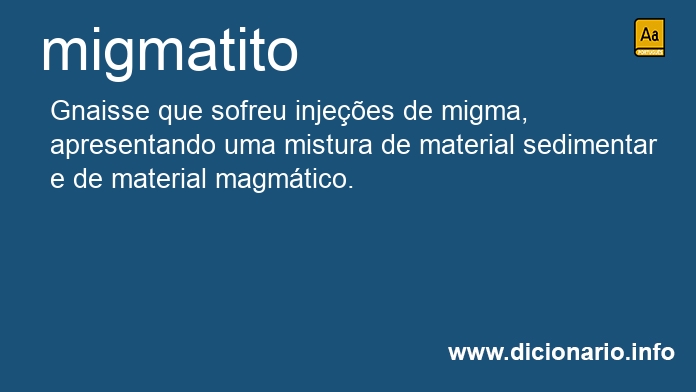 Significado de migmatito