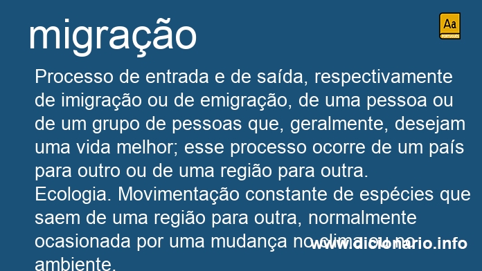 Significado de migraes