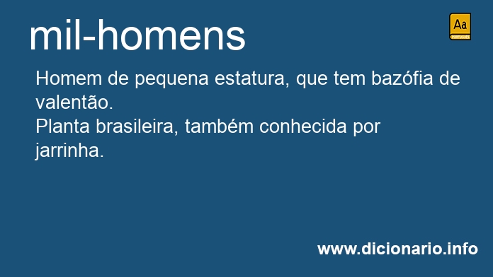 Significado de mil-homens