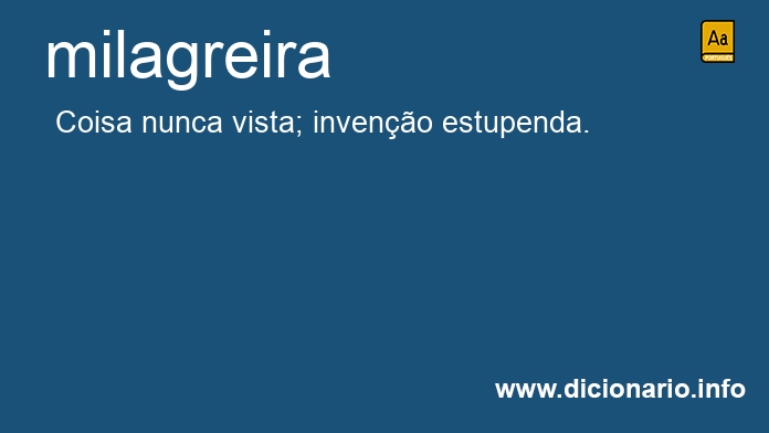 Significado de milagreira
