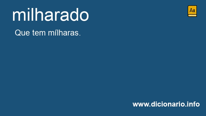 Significado de milharado