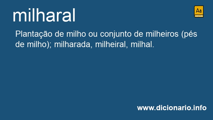 Significado de milharais