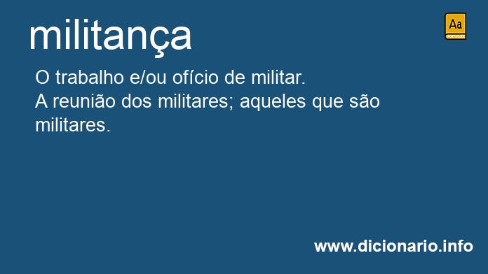 Significado de militana
