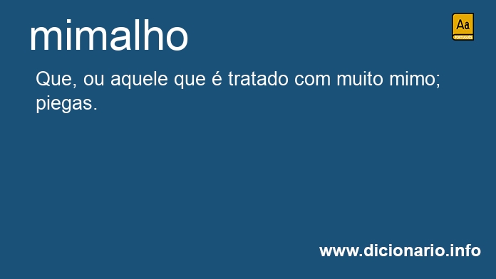 Significado de mimalhos