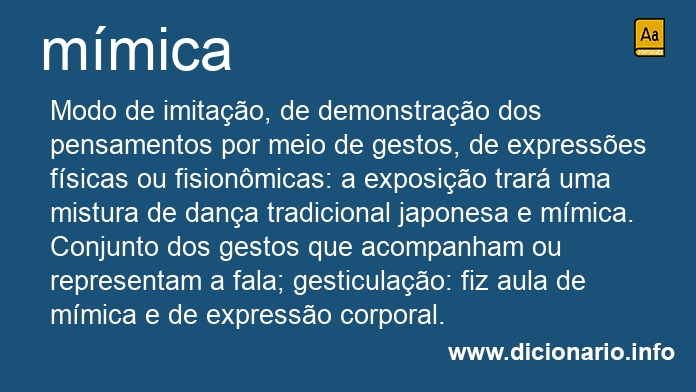 Significado de mmicas