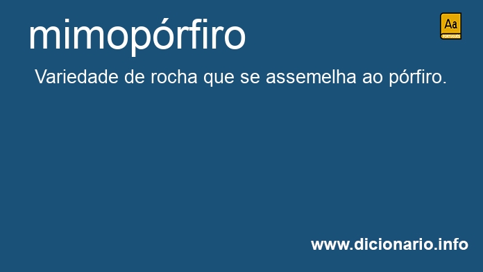 Significado de mimoprfiro