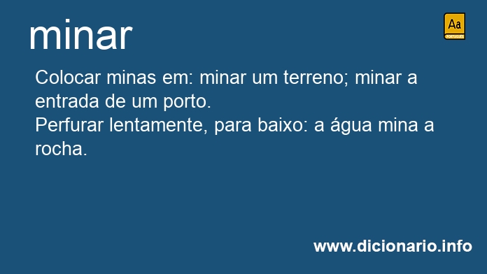 Significado de minar