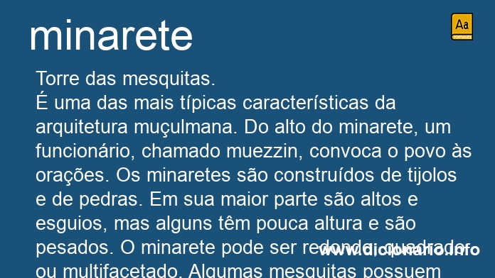 Significado de minaretes