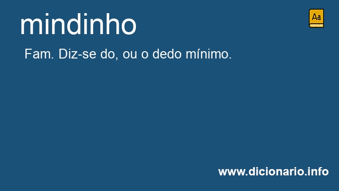 Significado de mindinha