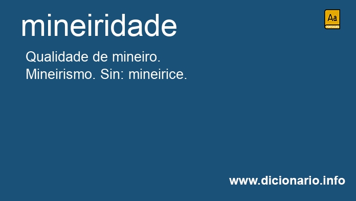 Significado de mineiridade