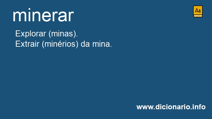 Significado de minerar