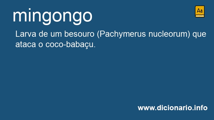 Significado de mingongo