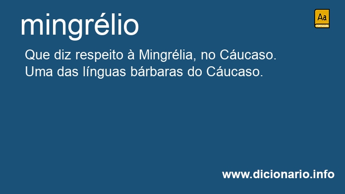 Significado de mingrlio