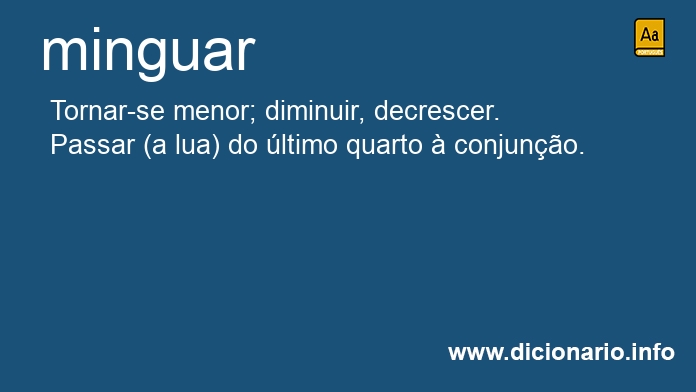 Significado de minguam