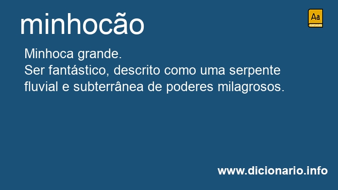 Significado de minhoco