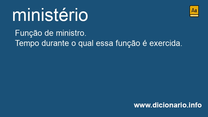 Significado de ministria