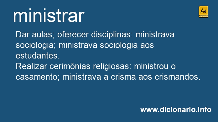 Significado de ministrreis