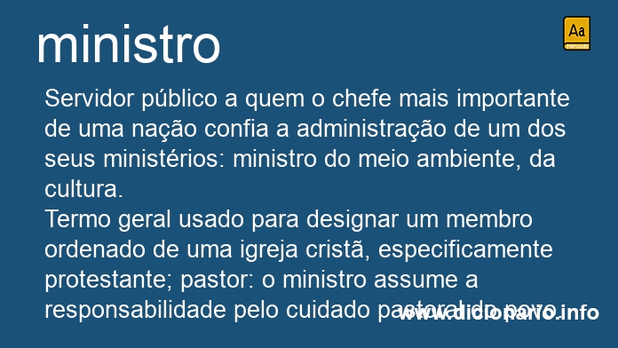 Significado de ministro