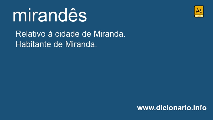 Significado de mirands