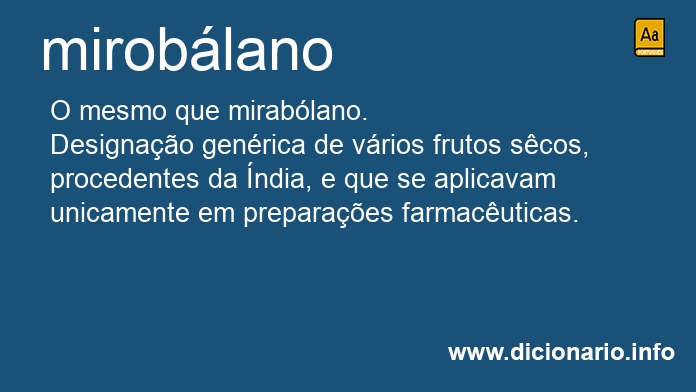 Significado de miroblano