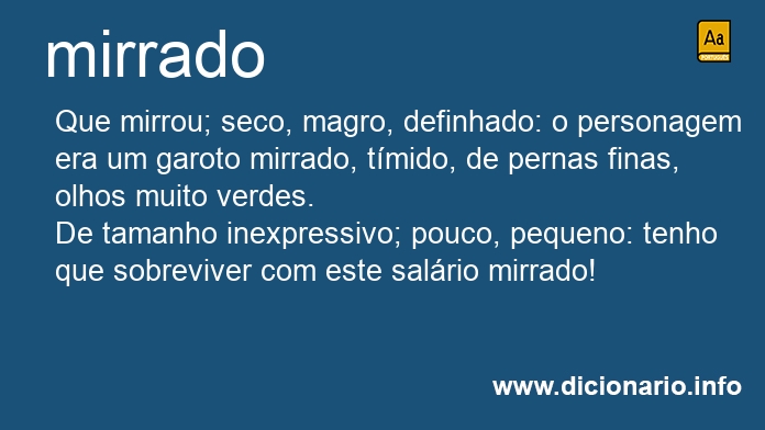 Significado de mirrado