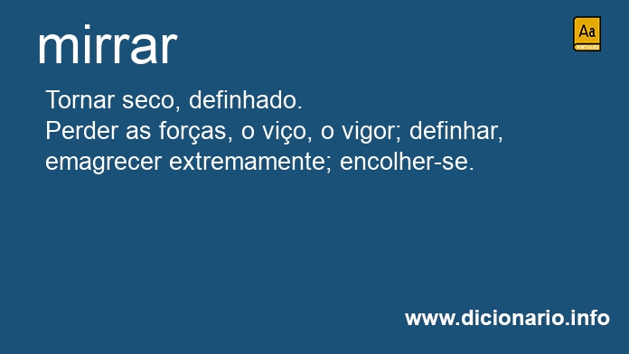 Significado de mirrares