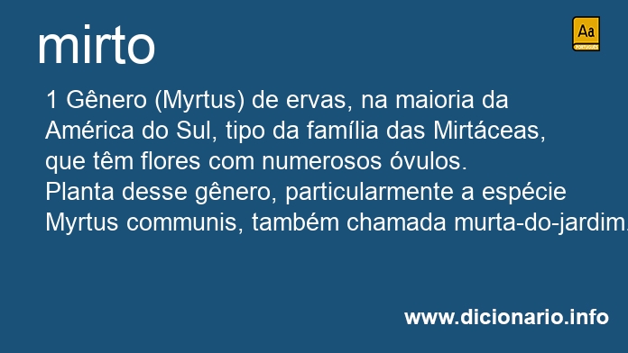 Significado de mirto