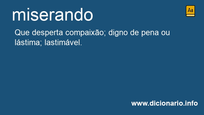 Significado de miserando