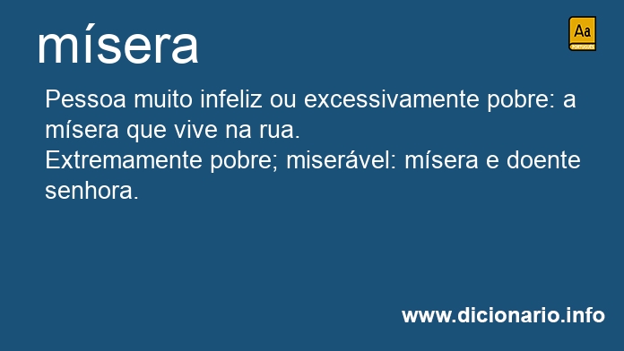 Significado de mseras